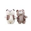 Playful And Cute Bear Plush Toy In Stylish Vest Perfect For Keychain And Use Decor