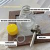 2pcs Professional Manicure Glass Bottle Set Non Drip Press System Practical Glass for Nail Salon Use