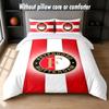 Feyenoord Design Bett Bettwäsche Set 1 Bettbezug + 2 Kissenbezüge Weich Atmungsaktiv Haushalt Bettwäsche