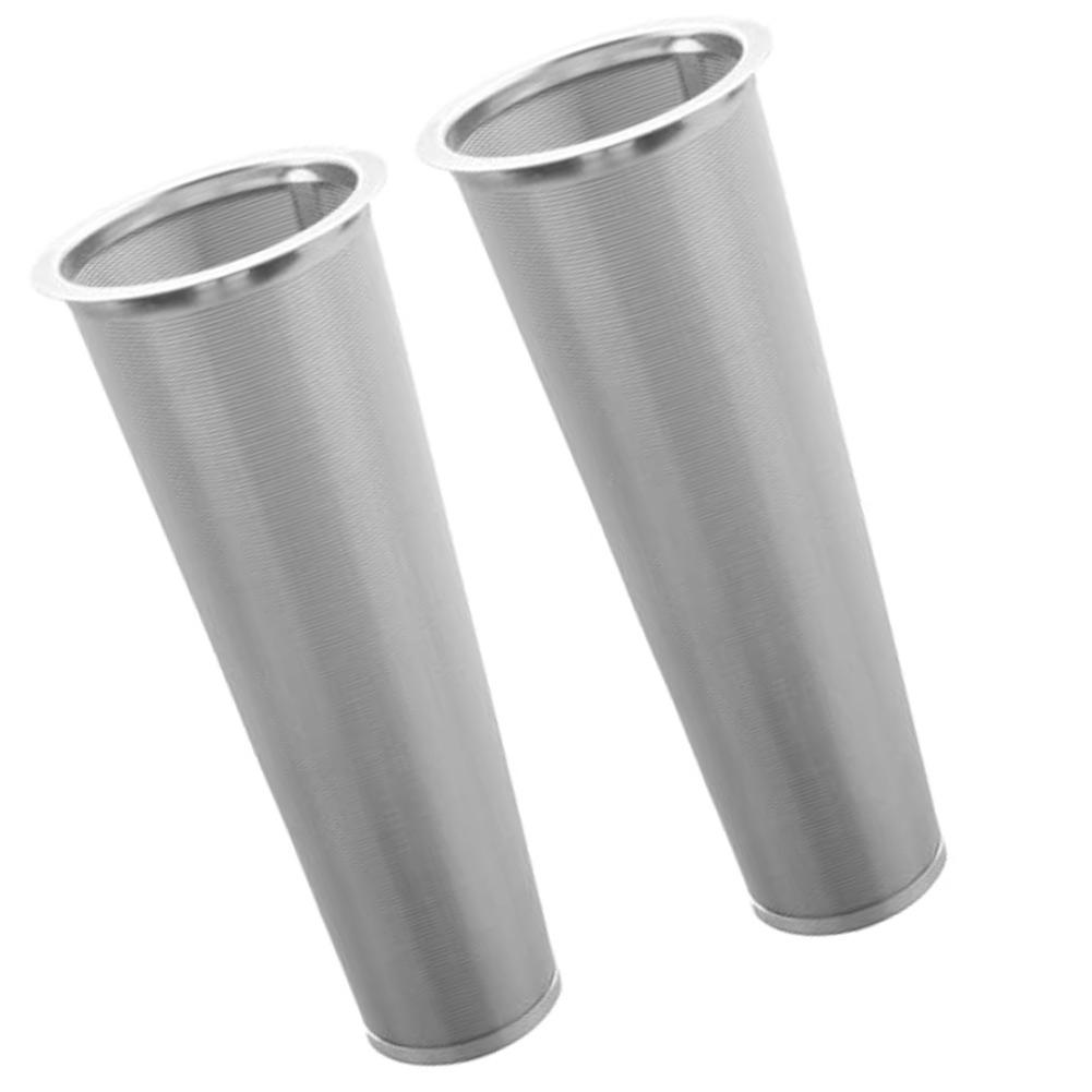 2pcs Ultra-Fine Stainless Steel Cold Brew Coffee Filters 8*21/8*15cm Filter Cartridges For 1-2 Quart Wide-mouth Jars