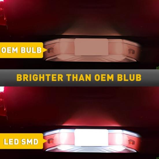 2PCS LED License Plate Light Fits Nissan Xterra Titan Armada Frontier 2007-