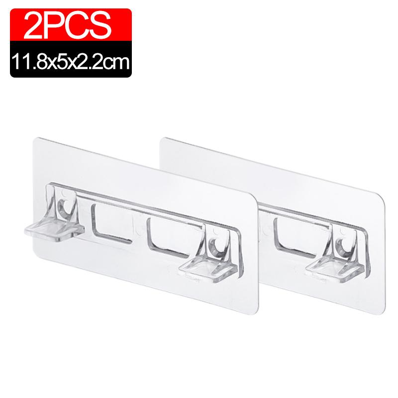 10/1PCS Shelf Support Adhesive Pegs Closet Partition Bracket Cabinet Support Clips Wall Hanger Sticker For Kitchen Bathroom