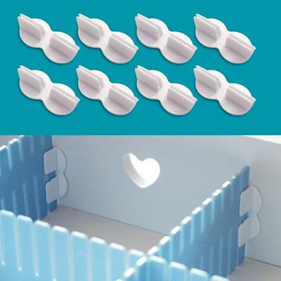 10 Adet/grup Çekmece Bölme Aksesuarları Uzatma Tokası Sabit Klips Çekmece Kendin Yap Depolama Bölücüsü Çorap İç Çamaşırı Düzenleyici