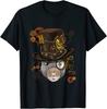 Steampunk Rat Shirt Steampunk Rat Lovers Funny Gift T-Shirt Size S-5XL