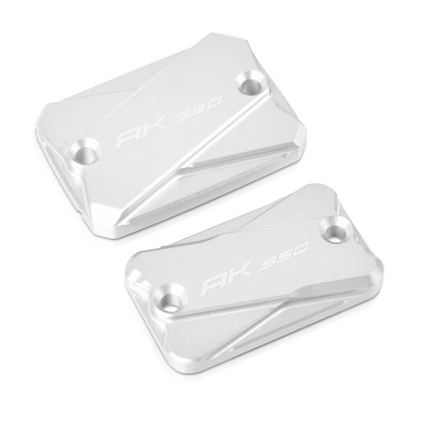 AK550 Motorcycle Accessories CNC Aluminum Front Rear Brake Fluid Reservoir Cap Cover For KYMCO Ak550 2017