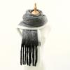 Gradual Change Splicing Women Autumn and Winter Thickened Warm New Imitation Cashmere Fringed Scarf Versatile Fashion Cold Scarf