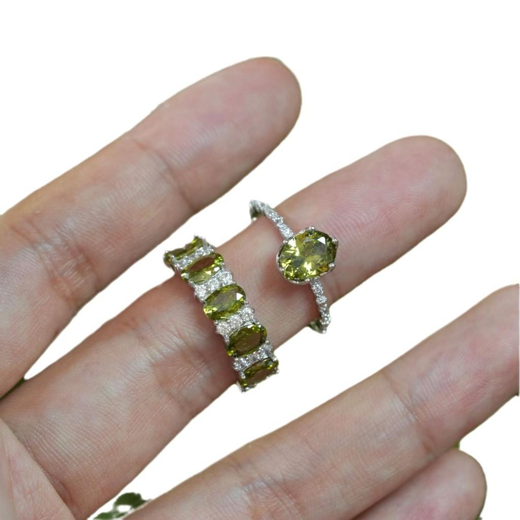 Copper Geometric Style Open Finger Ring With Zircon Accents For Women