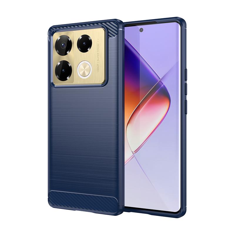 For Infinix Note 40 Pro Case Silicone Carbon Fiber Back Cover For Infinix Note 40 Pro Plus Case For Infinix Note 40 Pro 5G Case