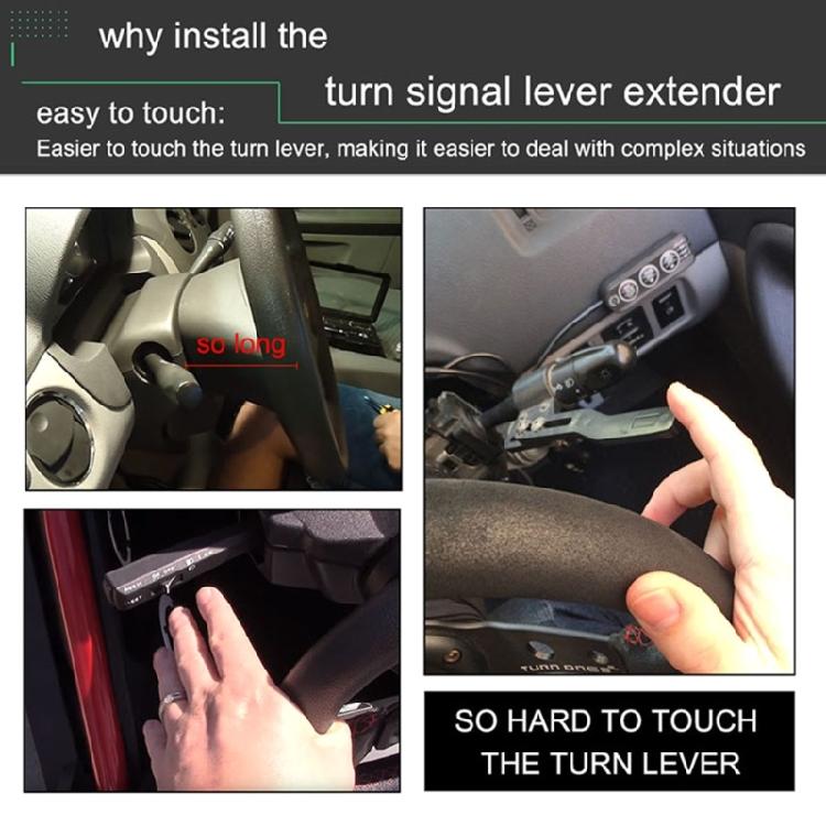 Aluminum Alloy Extended Steering Wheel Signal Switchs Lever Turn Rod Extension
