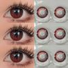 Mill Creek Color Contact Lenses with Prescription Magic Color Series Cosplay Anime Eyes 1 Year Use Green Red Blue Contact LensesHydrogelSoftWT:40%
