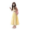 French Gentle Wind Yellow Sleeveless Vest Dress Women's Summer Dopamine Seaside Vacation Waist Skinny Skirt