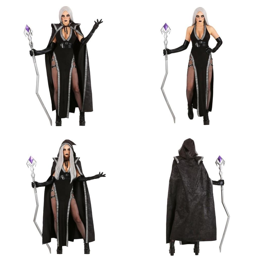 Witch Halloween Costume Cosplay Magic Sorceress Party Role Play Fashion Clothing
