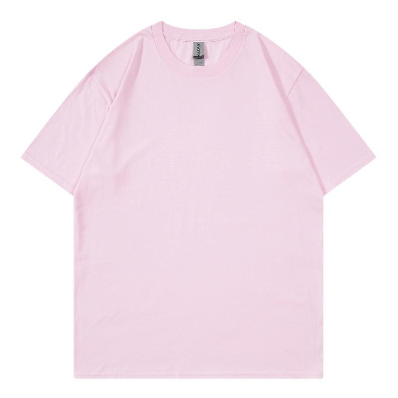 Short Sleeve Men's Cotton T-Shirt Summer Casual Men's Top Short Sleeve Summer Solid Color T