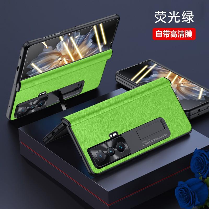 Full Coverage Foldable Phone Case Honor Magic V With Hinge Protection Stand Support Anti Drop Leather Cover