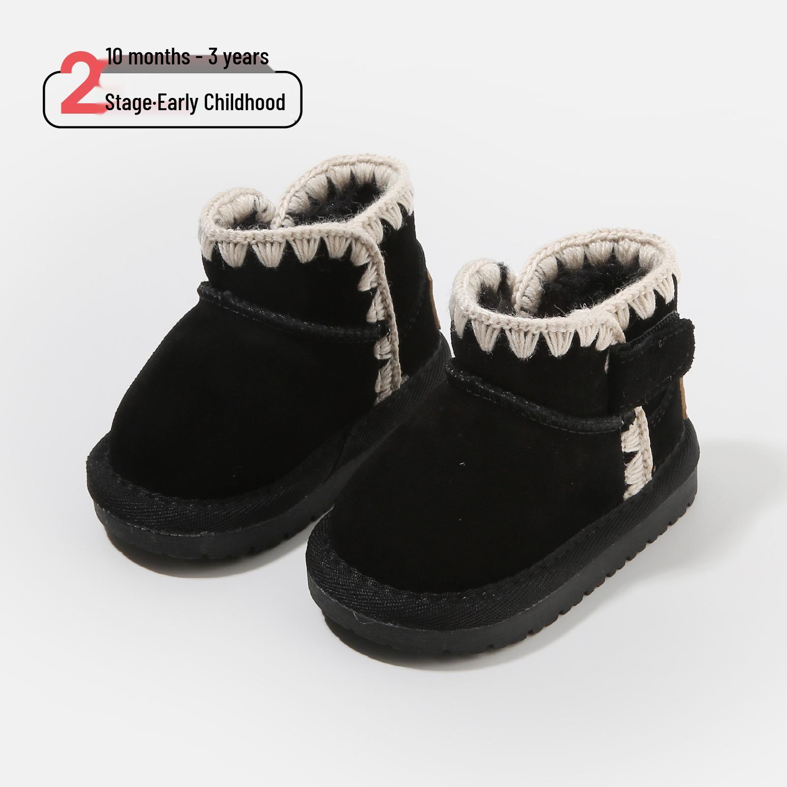 Children s Cartoon Winter Boots: Warm Ankle Snow Boots for Babies and Toddlers Size 15 / Inner length 11.5cm