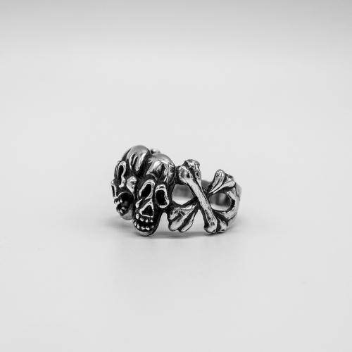 Rawhyde Happy Sad Skull Ring