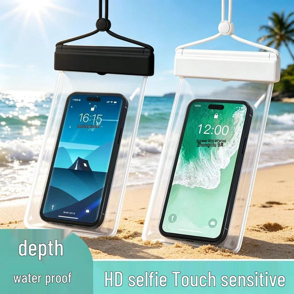 Waterproof Phone Bag for Underwater Photography - Touch-Screen Compatible, Sealed for Swimming and Diving.