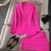Spring Red Suit Jacket Female Professional Temperament Commuter Small Fashion Suit Suit Female