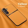 Solid Color Leather Slim Magnetic Phone Case For Samsung S25 S24 FE S23 Ultra S22 S21 A16 A55 A54 A15 A35 A34 Soft Shockproof for MagSafe Bumper Cover