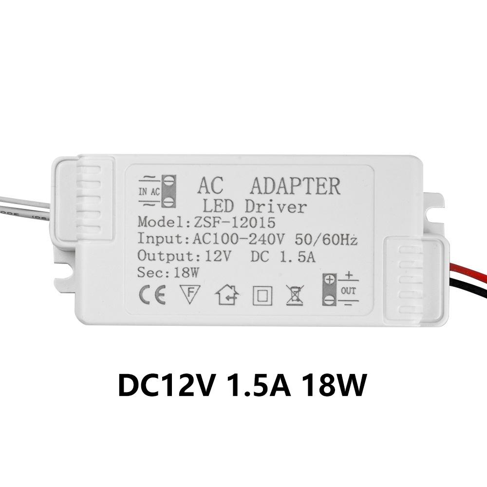 AC 100-240V To DC 12V LED Driver Lighting Transformer 6W 12W 18W 24W 36W 48W 60W For Strip Home Improvement Power Supply Adapter