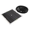 Solar Panel Powered Fan 10in Diameter Ventilator 100W for RV Yacht Greenhouses Bathroom