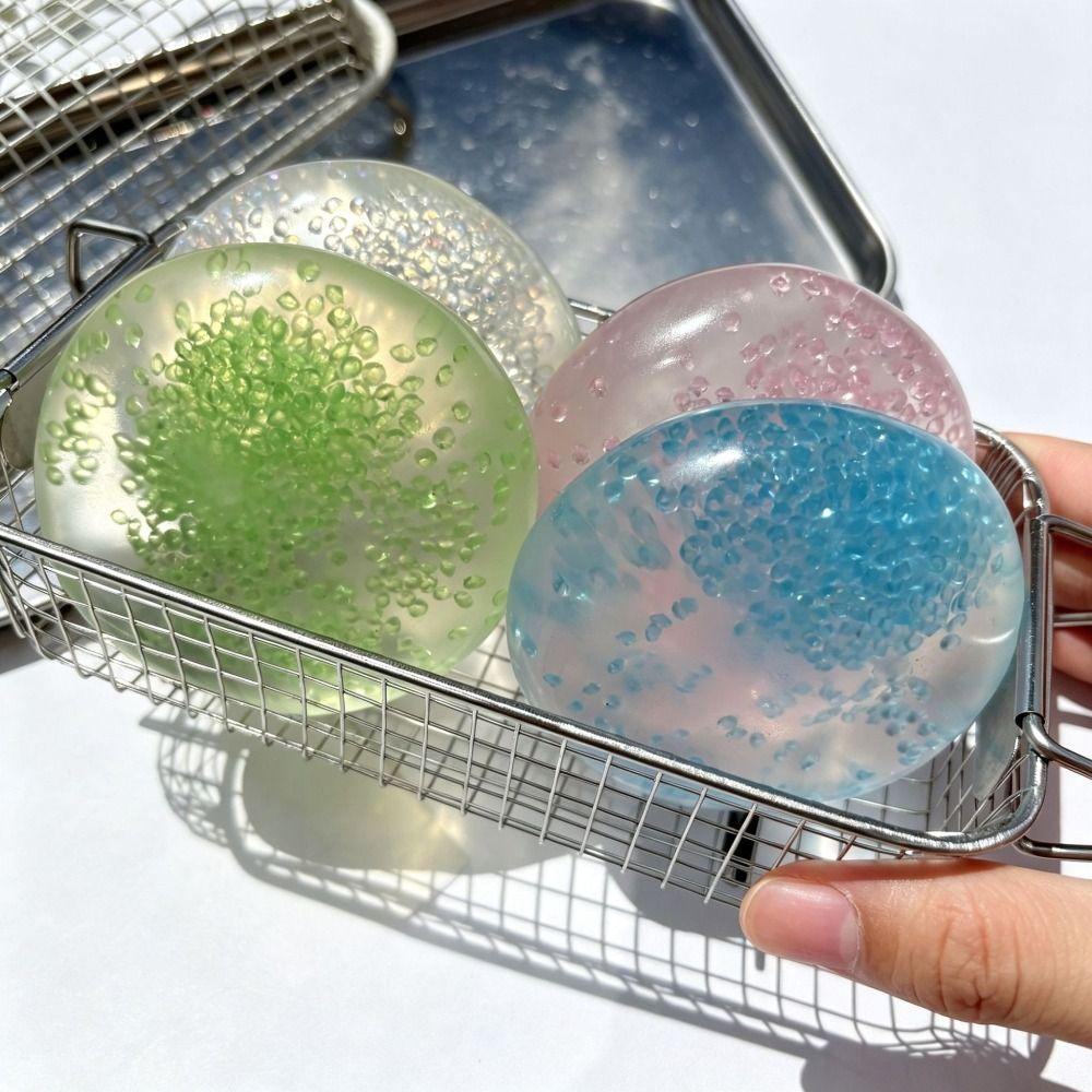Soft Pearl Transparent Petrolatum Handmade Ball Pinch Toy  Office Stress Relief Tools