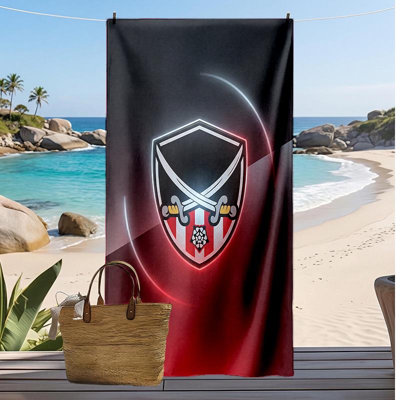 Sheffield United Football Print Beach Towel, Large Soft Quick Dry Towel for Beach Camping Swimming
