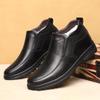2026 Bottes d'hiver pour hommes en cuir véritable Chaussures de neige chaudes pour hommes Bottines pour hommes Chaussures habillées d'affaires pour hommes