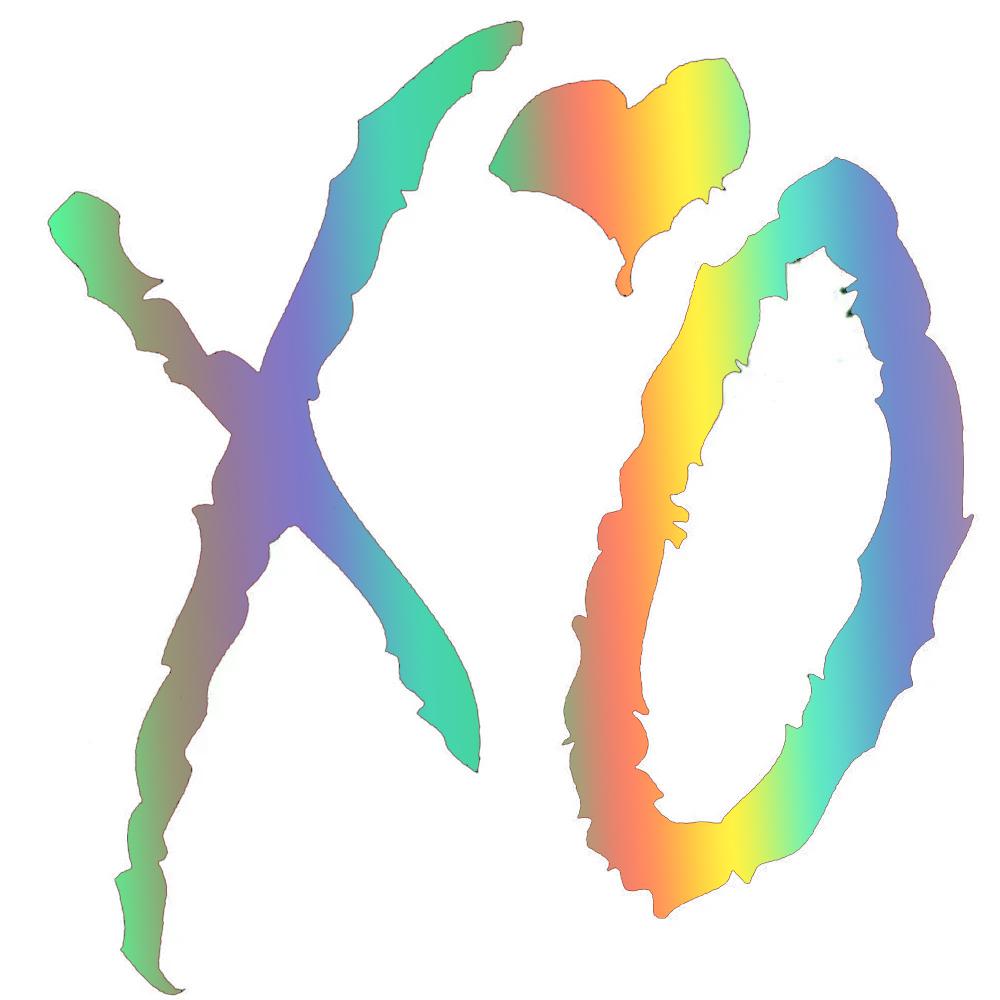 

LYKX XO Vinyl Sticker Car SUV Truck Window Laptop Wall Art Trim Decal Black Silver-White Universal Waterproof Exterior Parts 16CM X 15.2CM