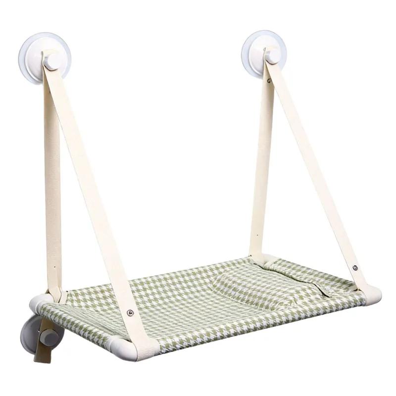 Cat Hammock for Indoor Cats Window Perch Hanging Bed with Suction Cups Balcony Sunbathing Spot Comfortable Pet Nest