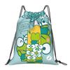 Custom K-KeroKeroKeroppies Drawstring Bags Men Women Foldable Sports Gym Sackpack Frog Cartoon Shopping Storage Backpacks