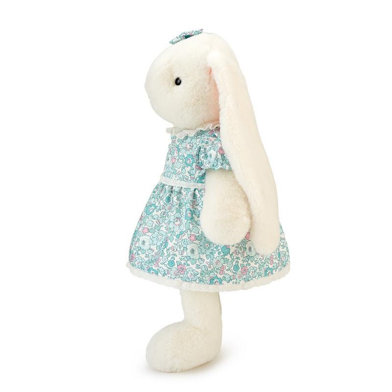 Floral Wearing A Dress Rabbit Plush Toy Cute Cartoon Pp Cotton Filling Doll Girl