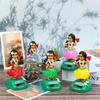 Solar Hawaiian Dance Figure Car Dashboard Toy Lovely With Solar Panel Shaking Head Doll Dancing Figure Toy For Bedroom Family