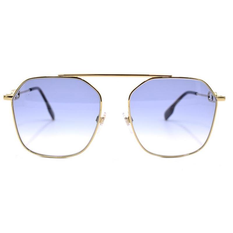 

BURBERRY B. MONOGRAM Logo Pattern Sunglasses 3124 Women s Gold/Gradient Blue Purple F