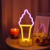 Heart-Shaped LED Neon Desk Lamp for Romantic Bedroom Decor