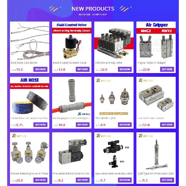 Square Air Pneumatic Cylinder SDA Double Acting Compact Cylinder SDA12 16 Bore 12 16mm Stroke 5-50mm Female /male Thread