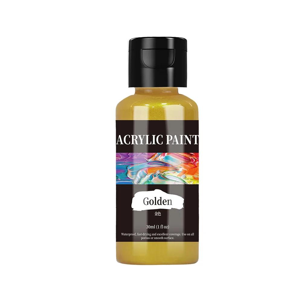 30ml 24 Colour Acrylic Paint Colors Bottled Acrylic Paint Set Paint For Fabric Clothing Painting Rich For Leather DIY Pigment