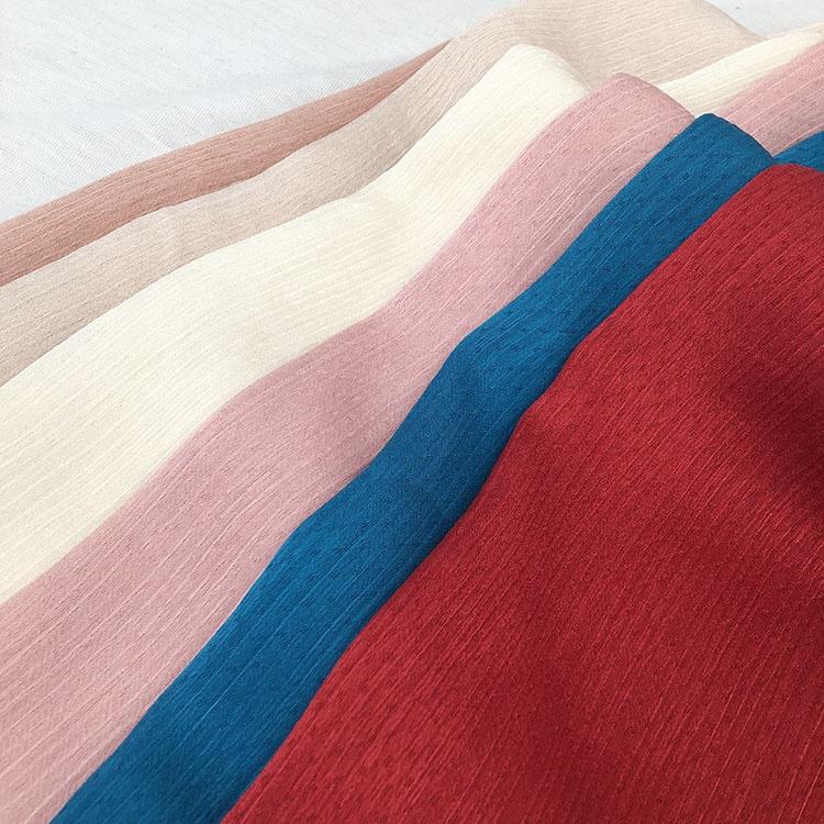2021 Bulk to Sale Luxury Head Scarf Crepe Best Soft Hijab Chiffon Plain Silk Scarf Crinkle Satin Silk Hijab