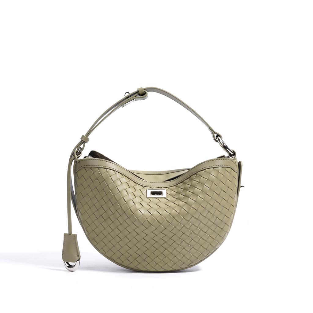 New Woven Niche Design Crescent Bag Shoulder Bag Fashion Simple Casual Messenger Bag Women