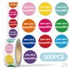500Pcs/Roll Colorful Labels. You Are Beautiful Kids Rewards Stickers - DIY Scrapbooks Album Decor Sealing Label Decals