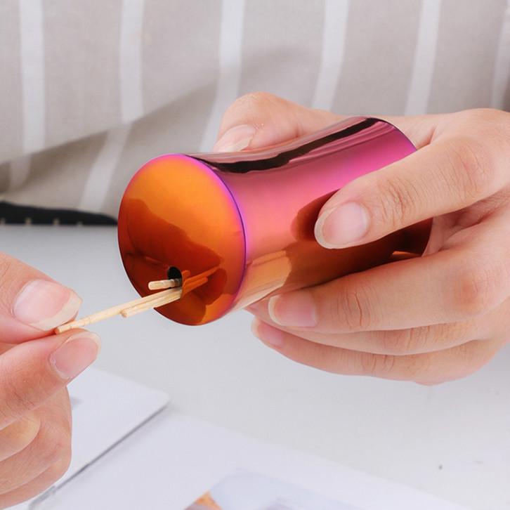 Stainless Steel Toothpick Holder Dispenser Y Shaped Home Toothpick Box Kitchen Tool