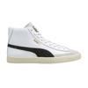 Puma Basket Mid Vintage White Black Men Sneakers Team-Gold 381245-01