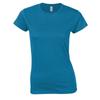 Gildan Womens/Ladies Softstyle Plain Ringspun Cotton Fitted T-Shirt