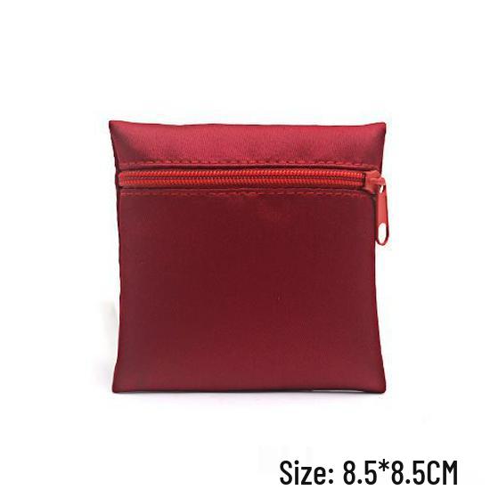 Wenwan Brocade Embroidery Zipper Pouch for Jewelry & Accessories - Lucky Silk Cloth Gift Bag