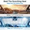 1 PC Foldable Windshield Sun Shade, Reflective Sun Protector for Front Window, Convenient to Stow Summer Accessories, Universal for Most Cars,