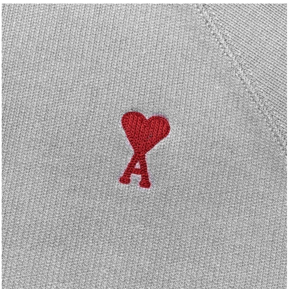 Ami Bfusw005 747 0951 Ami De Coeur Small Heart Logo Public Sweatshirt