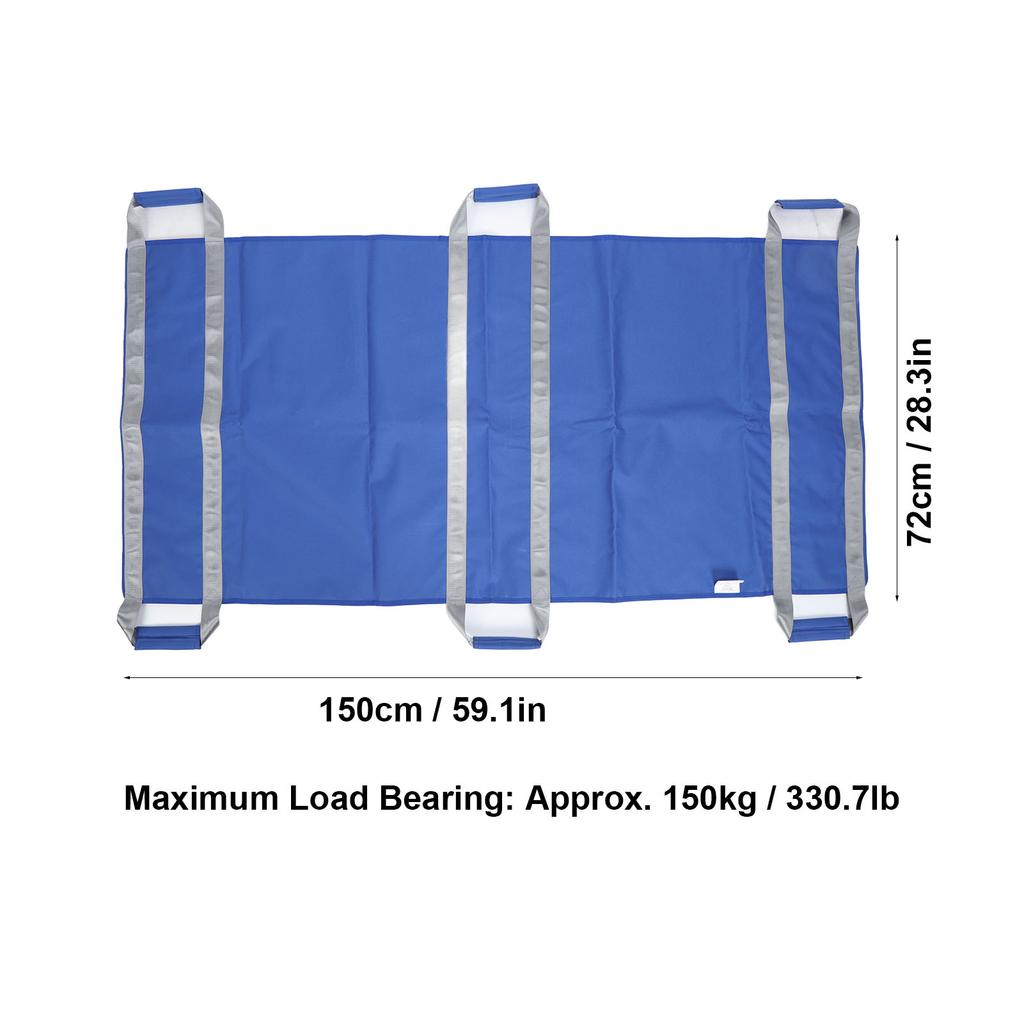 Arkusz transferu podnośnika pacjenta Miękka podkładka do pozycjonowania łóżka szpitalnego z 6 uchwytami dla osób starszych niepełnosprawnych