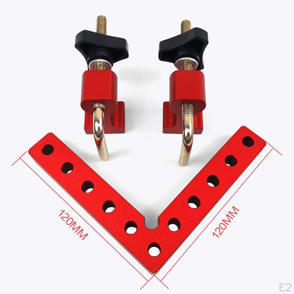 Brackets Square Corner Clamp Aluminum Alloy, Red
