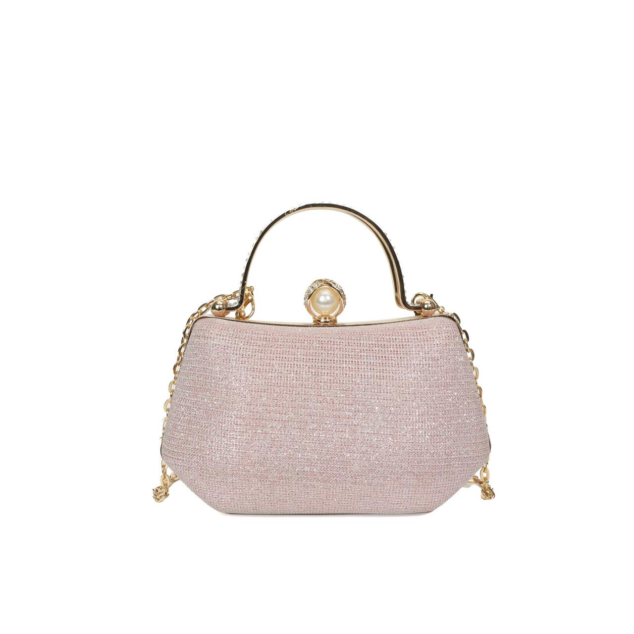 

Bag women s bag 2025 new one-shoulder European and American fashion rhinestone retro ins foreign style portable messenger dinner bag tide рожевий