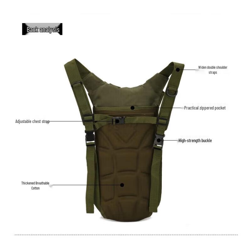 Outdoor Hydration Pack with 3L Water Bladder